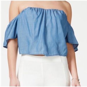 Guess jeans chambray crop top corset
*NWT